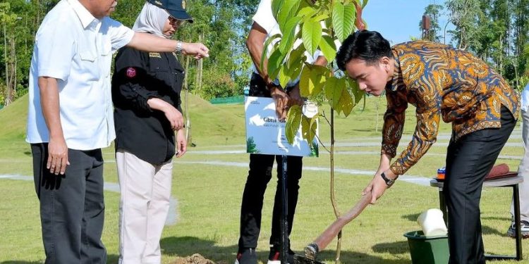 Wapres Gibran Tanam Pohon Ulin di IKN sebagai Simbol Ketangguhan dan Komitmen Lingkungan
