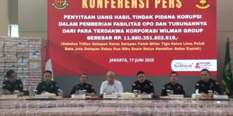 Kejagung Sita Rp11,8 Triliun dari Kasus Korupsi Ekspor CPO Wilmar Group