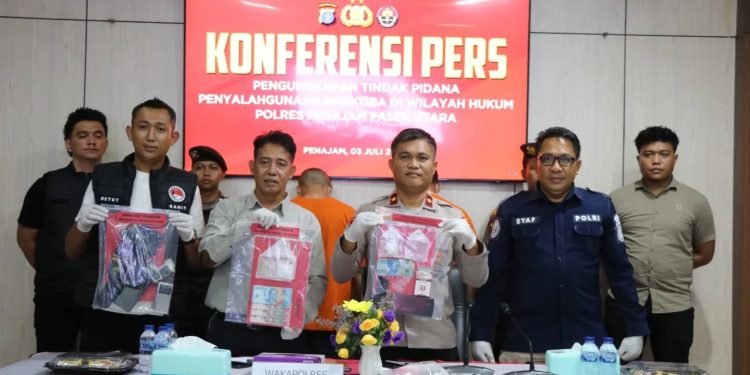Dua Kasus Peredaran Sabu Diungkap Polres PPU Dengan Total Barang Bukti 37,85 Gram