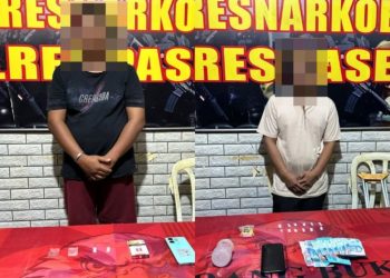 Dua Pengedar Sabu Ditangkap Polres Paser di Kuaro dengan Barang Bukti 3,44 Gram