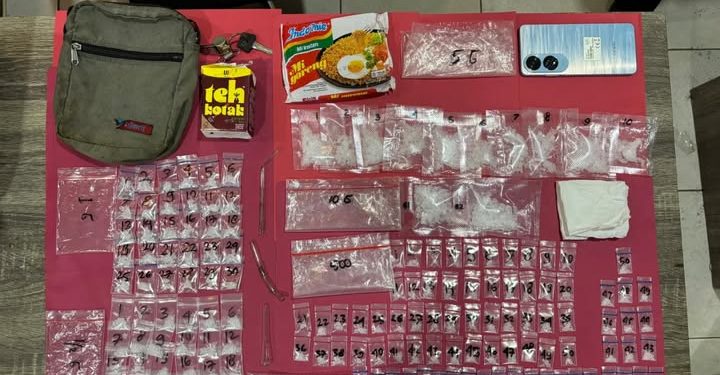 Polres Kubar Amankan 172 Paket Sabu dan Tangkap Jaringan Pengedarnya