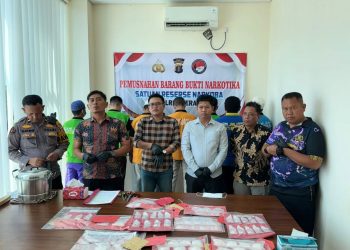 Penghancuran 851 Gram Sabu oleh Polres Berau dari 7 Kasus Pengungkapan