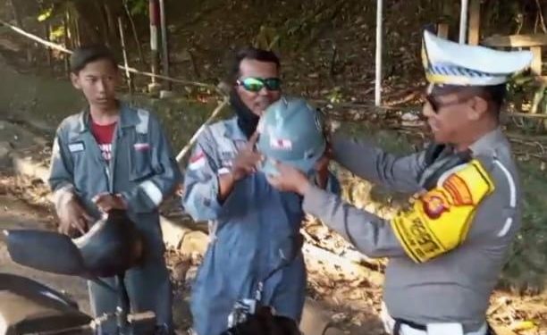 Operasi Patuh Mahakam 2025: Pengendara Roda Dua di Balikpapan Tertangkap Helm Non-SNI