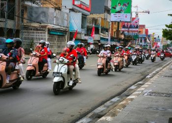 Keseruan Yamaha Grand Filano Stylish di HUT ke 80 RI Samarinda