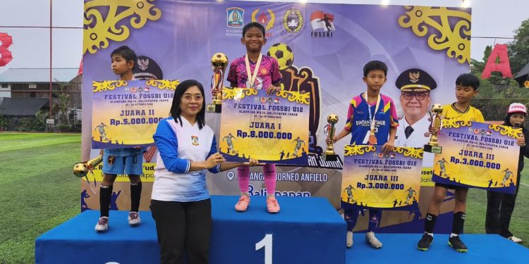 U-12 Balikpapan 2025 Berakhir Sukses, SSB Nahusam Juara dan Faid Pemain Terbaik
