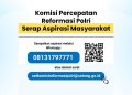 Komisi Reformasi Polri Buka Kanal Aduan Publik untuk Masyarakat Menyampaikan Masukan