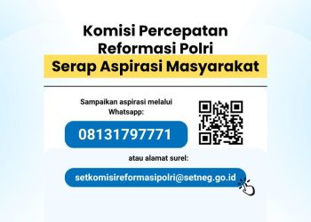 Komisi Reformasi Polri Buka Kanal Aduan Publik untuk Masyarakat Menyampaikan Masukan
