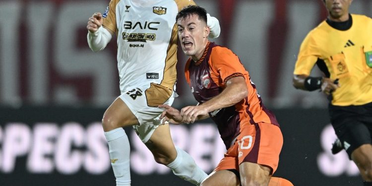 Borneo FC Cetak Empat Gol ke Gawang Dewa United