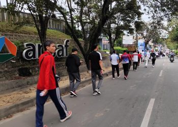 Gaungkan Gaya Hidup Sehat, Ribuan Warga Padati Jalan Sehat HUT Ke-54 Korpri Kaltim
