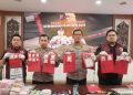 Polres Kukar Ungkap Jaringan Narkoba Sabu 1,4 Kilogram dan Tiga Tersangka Diringkus