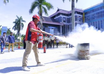 Bulan K3 Nasional: Upaya Cegah Risiko Kerja Melalui Simulasi Kebakaran di Kaltimra