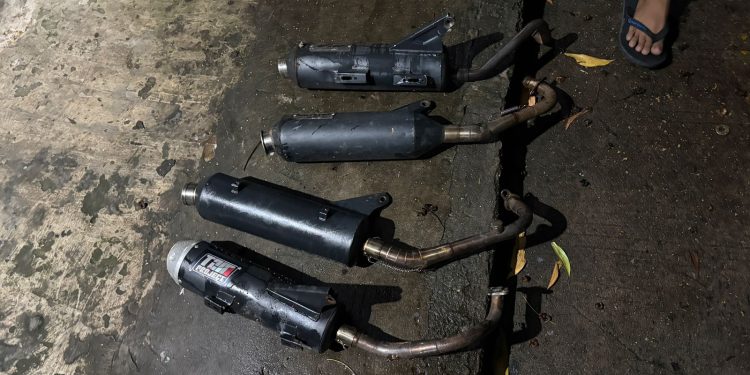 Polresta Balikpapan Amankan Empat Sepeda Motor dengan Knalpot Brong