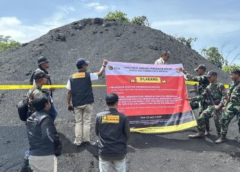 Gakkum ESDM Segel 70000 Ton Batubara Ilegal di Kukar dan Akan Dilelang