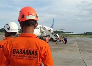 Ban Pesawat Pecah Saat Mendarat di Bandara SAMS Sepinggan Balikpapan, 128 Penumpang Selamat